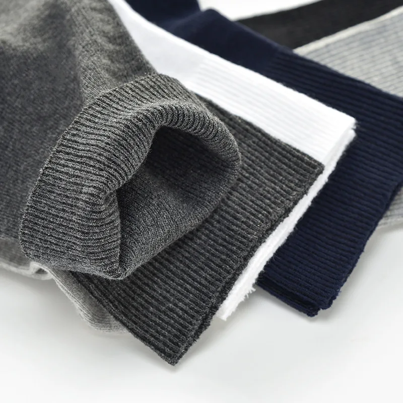 

5 Pairs Mens Socks Cotton Business Solid Diabetic Fluffy Party Dress Long Young, Casual, Fashion Socks Husbands,Fathers Brand