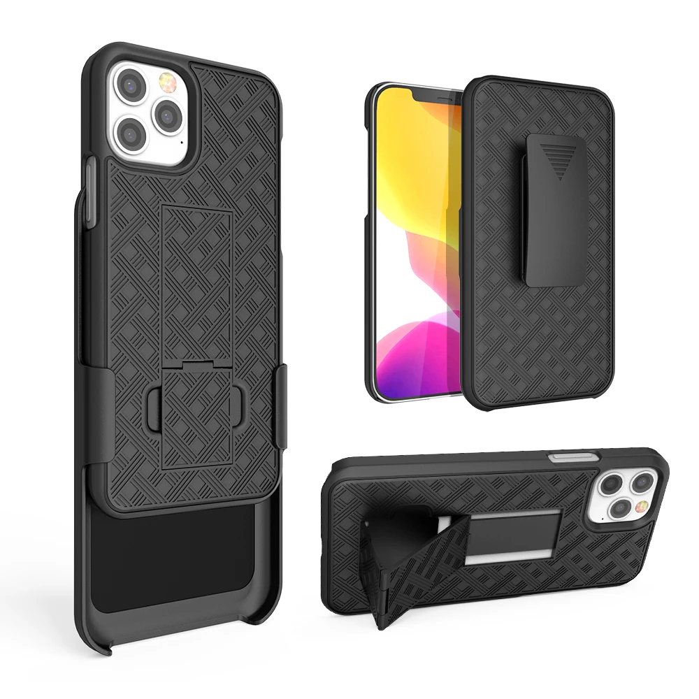 

2 In 1 Hard Shell Holster Combo Case with Kickstand Waist Belt Clip Phone Cover for IPhone 11 Pro Max X XS MAX XR 7 8 Plus Cover