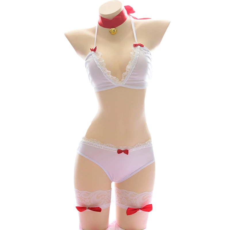 Комплект женского нижнего белья из бюстгальтера и трусиков 4 шт. | Тематическая