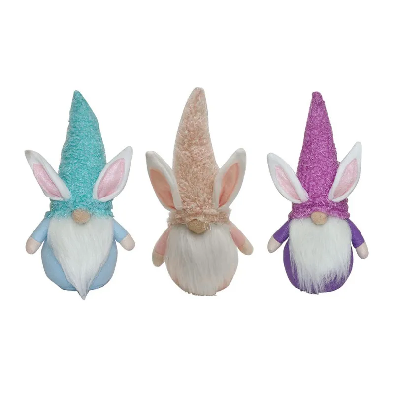 

CXD-Easter Cute Faceless Doll Gnome Bunny Decoration Handmade Elf Plush Toys Doll Figurines Party Home Decor Easter Gifts