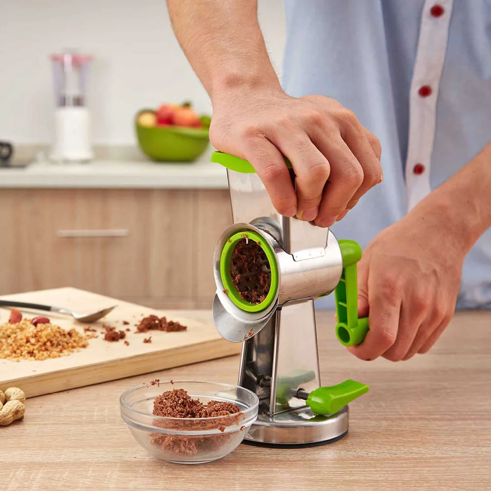 

Stainless Steel Hand Crank Rotary Grater Multifunctional Kitchen Vegetable Cutter PR Sale