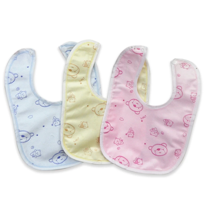 

Random Style Baby Bib Velvet Waterproof Baby Care Feeding Printing Bibs Towel