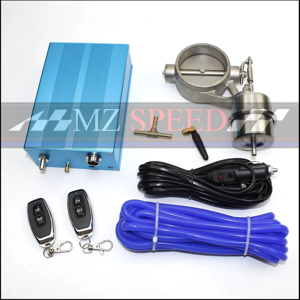 

Exhaust Control Valve Set Cutout 51mm 63mm 3"76mm Pipe Close Style With Vacuum Actuator with Wireless Remote Controller Set