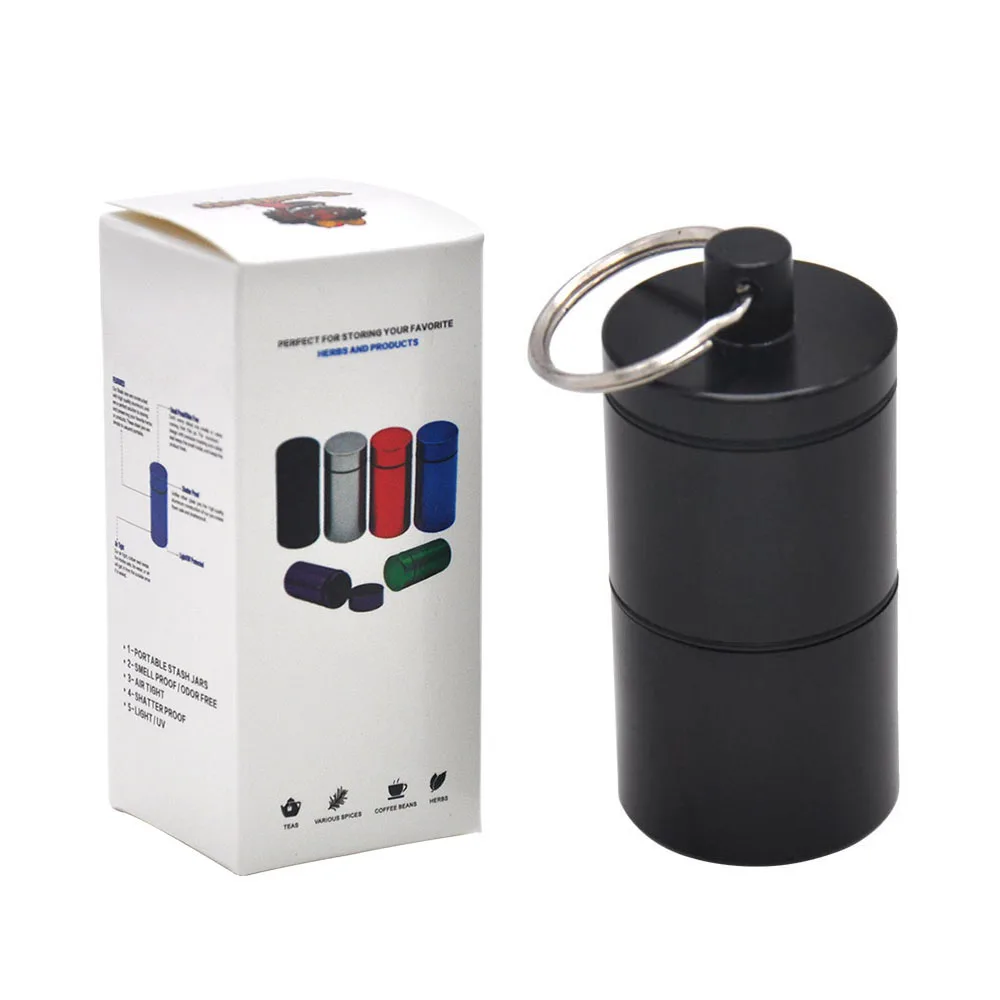 YH033-HP-Hei HORNET Stash Jar-герметичный, устойчивый к запаху алюминиевый контейнер для специй с 2 слоями, чехол для табака "вы можете собрать его самостоятельно" - Цвет: YH033-HP-Hei