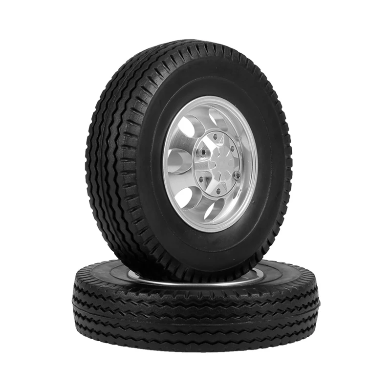 Резиновая низкорамная колесная шина с алюминиевым ободом CNC Hub для Tamiya 1/14 RC