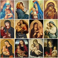 5d diy diamond painting religious figure embroidery full square round drill rhinestone cross stitch mosaic pictures home decor