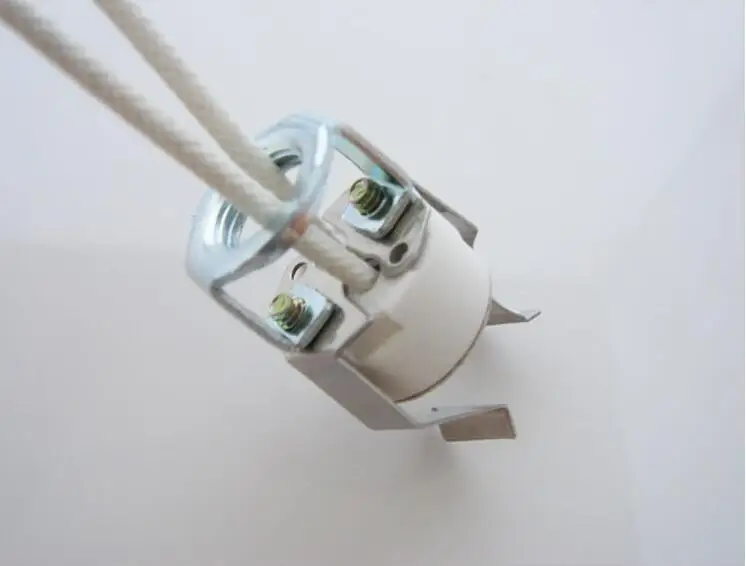 Изготовленный На Заказ керамический держатель лампы G4 G5.3 G6.35 с проводом