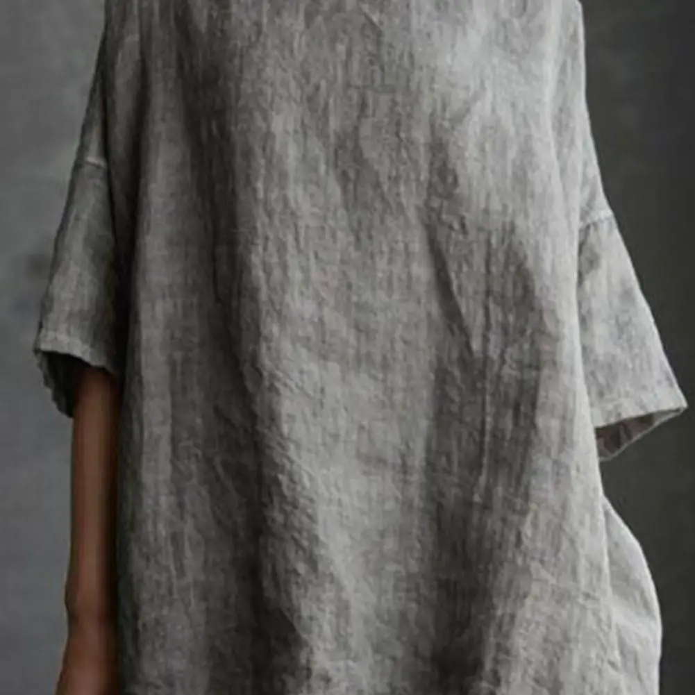 Женская блузка с воротником-лодочкой летняя свободная Однотонная рубашка