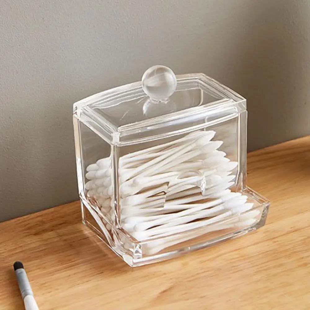 Прозрачный хлопковый тампон для хранения органайзер макияжа акриловый