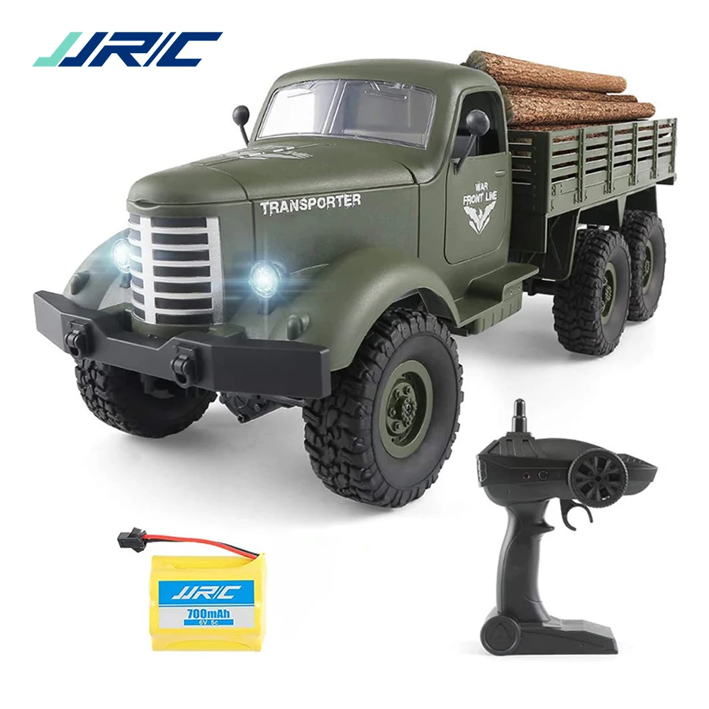 Военный грузовик на радиоуправлении JJRC Q60 Q61 4/6WD масштаб 1:16 2 4 ГГц внедорожник с