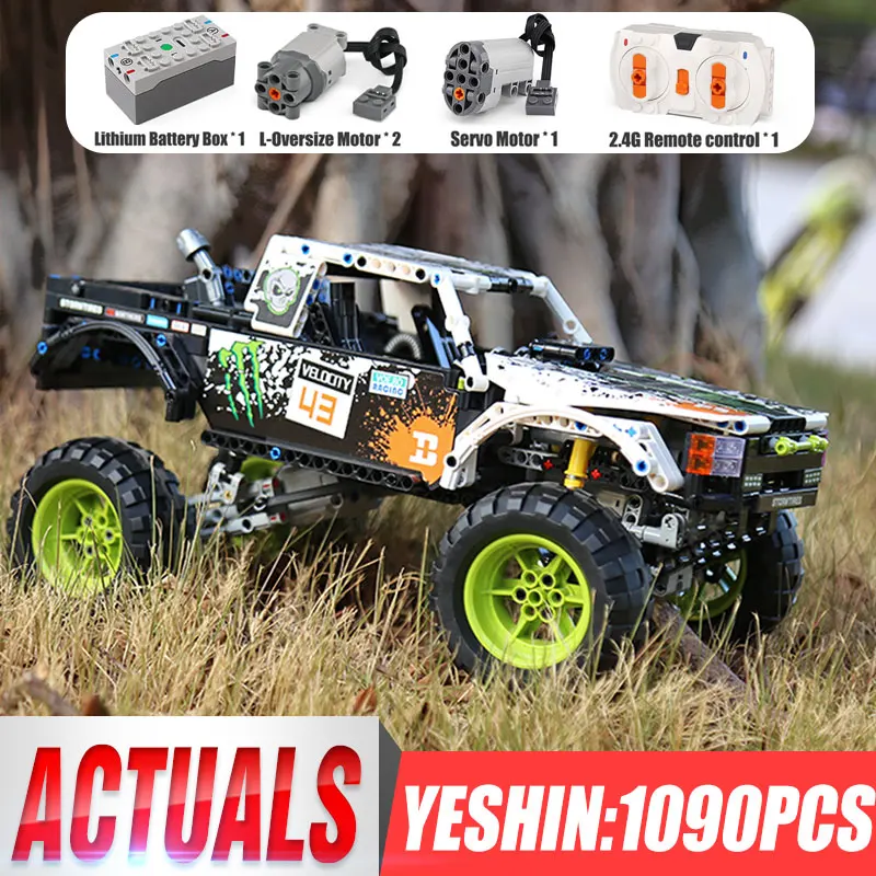 Technic series 4X4 внедорожные модели Vehile, игрушки, строительные блоки, набор блоков, классический автомобиль, совместимый 42099, Детский Рождественский подарок