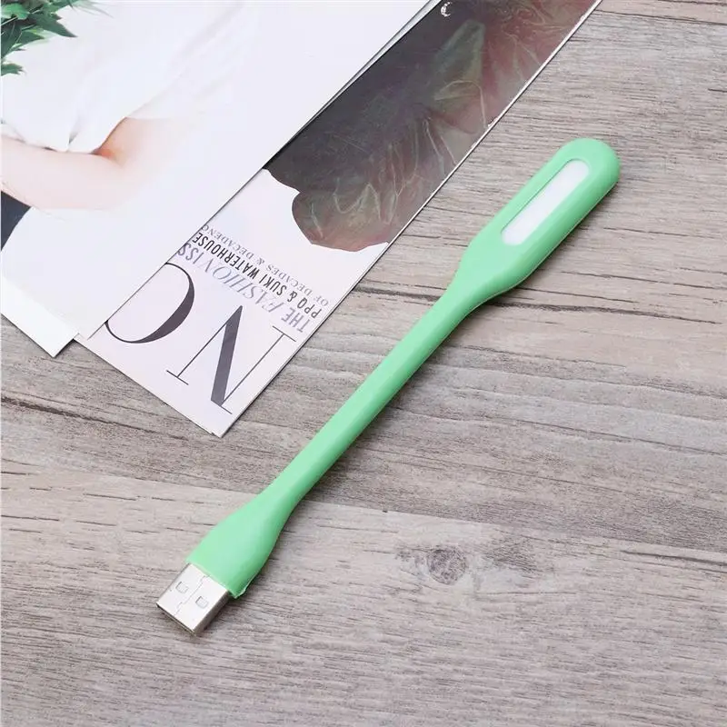 Мини-регулируемый гибкий USB светодиодный светильник-Книга Powerbank PC notebook идеально подходит для чтения книг в ночное время разных цветов