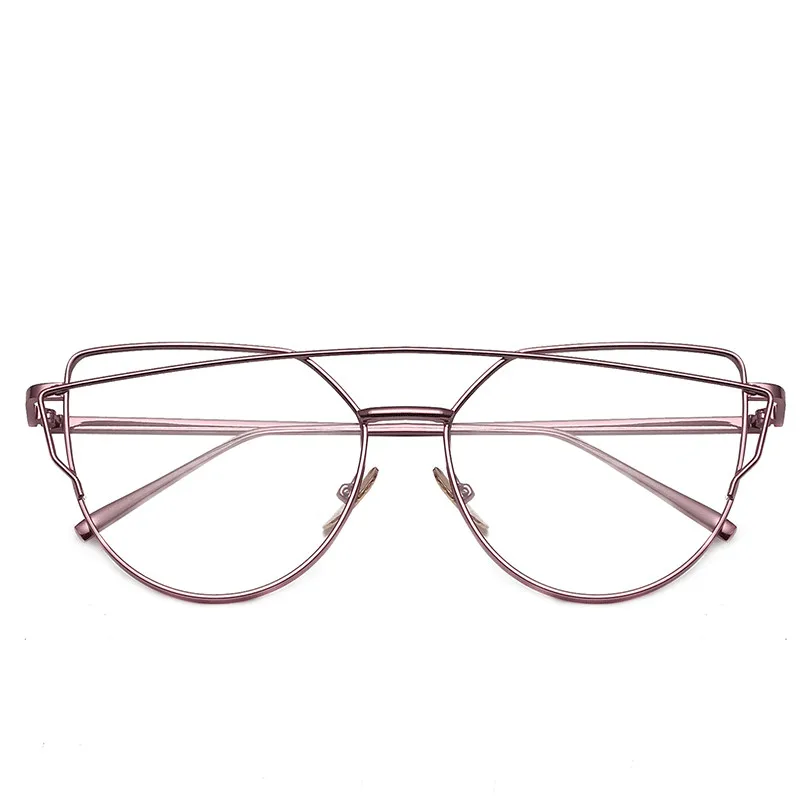 RBROVO, классические женские солнцезащитные очки Cateye, винтажные яркие цвета, металлические очки, уличные очки для покупок, UV400 - Цвет линз: Pink