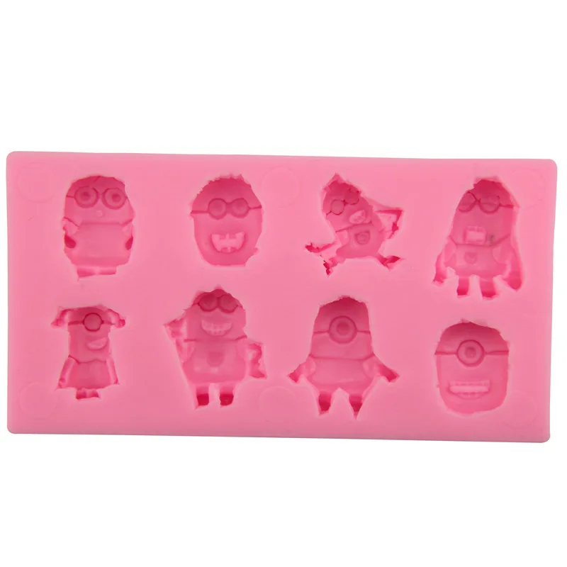Симпатичные Мультяшные фигурки силиконовая форма для помадки и торта