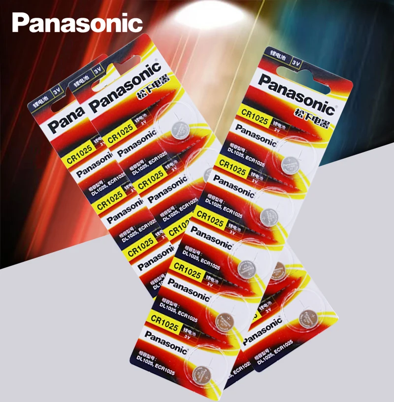 2PCS/LOT New Panasonic 100% Origina CR1025 CR 1025 3V Lithium Button Battery Coin Cell Batteries | Электроника