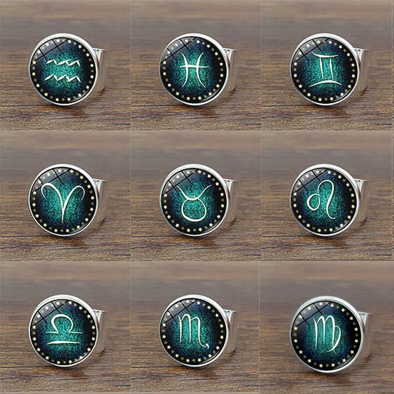 Лидер продаж 12 созвездий светящееся кольцо флуоресцентные светящиеся кольца для