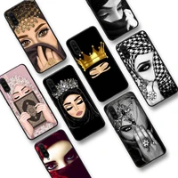 woman crown hijab face muslim islamic gril eyes phone case for xiaomi mi9 mi8 f1 9se 10lite note10lite mi8lite xiaomi mi 5x