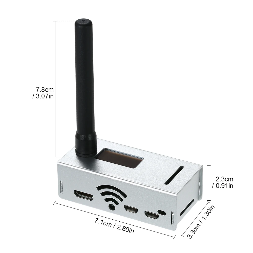Mini MMDVM Hotspot Expansion Board 433Mhz Antenna Spot Radio Station Wifi Digital Voice Modem with Case for DMR YSF Raspberry Pi |