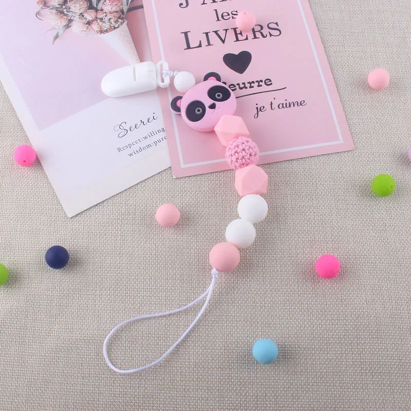 Силиконовая цепочка с мини-медведем 1 шт. в подарок на Детская игрушка для