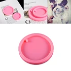 Формы силиконовые для изготовления ювелирных изделий, круглая бирка для собаки, 2 вида