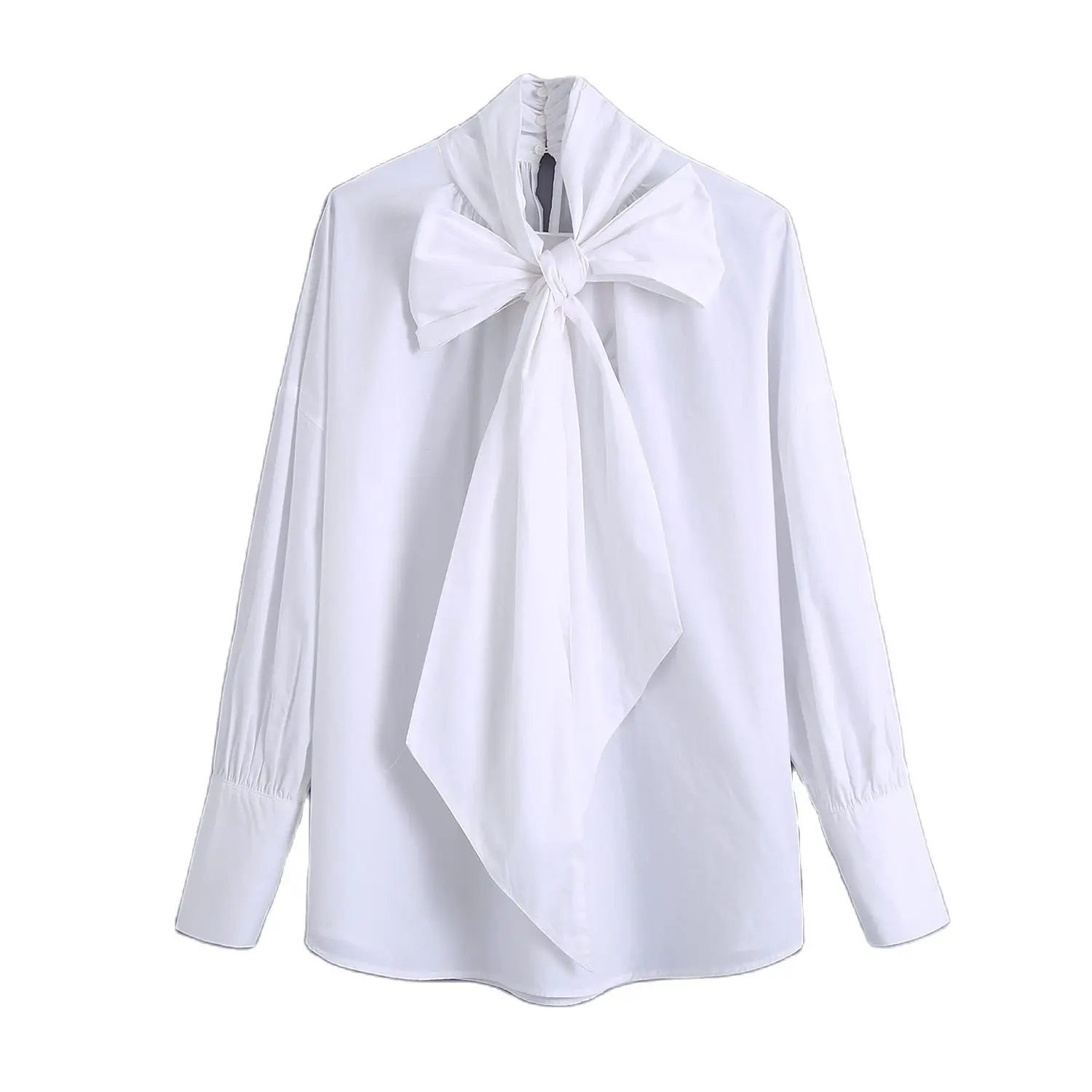 

JC·KILIG 2021 New Bow Poplin Casual Shirt B4056