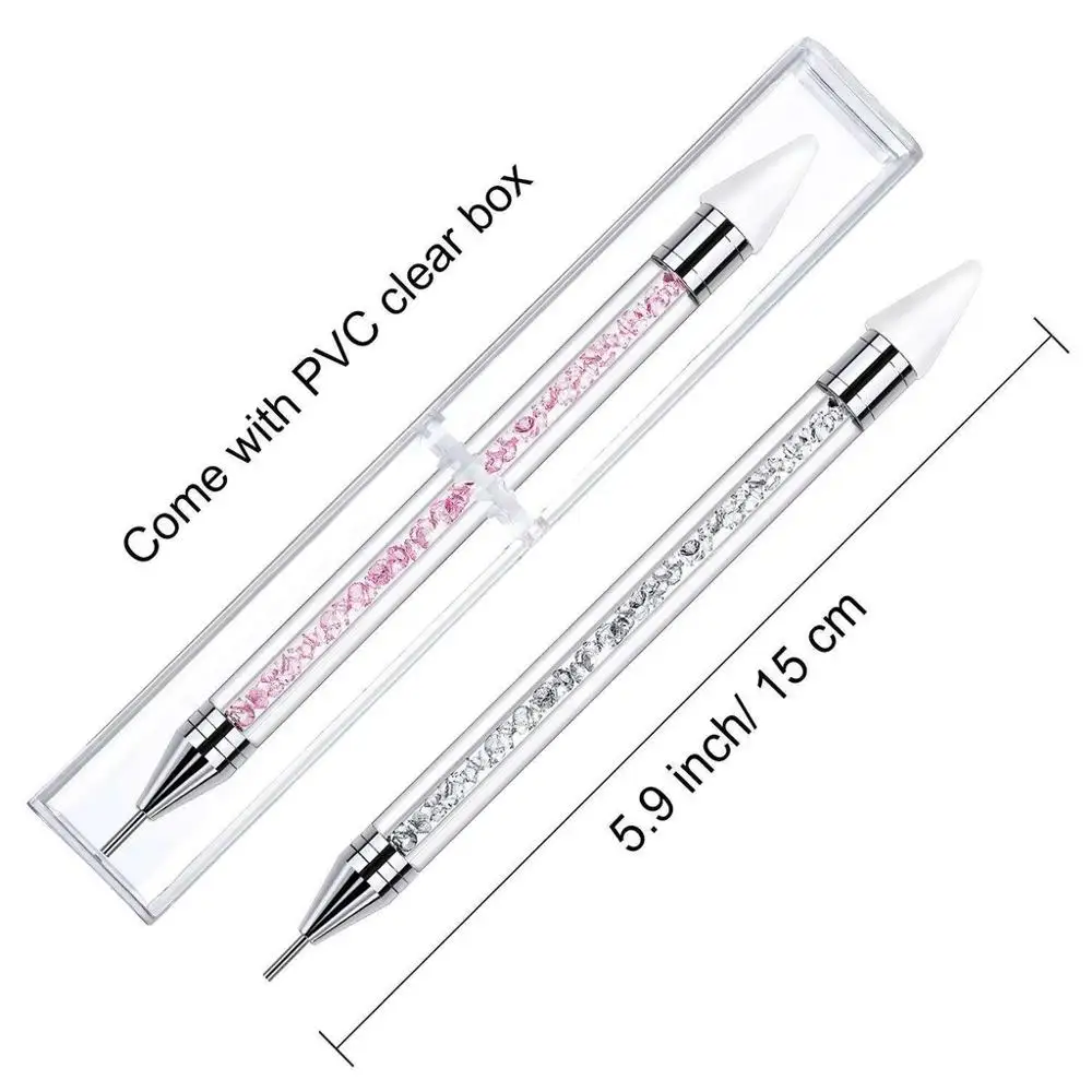 Dual-ended Rhinestone Dotting Pen, Handle Manicure Nail Art DIY Decoration Tool