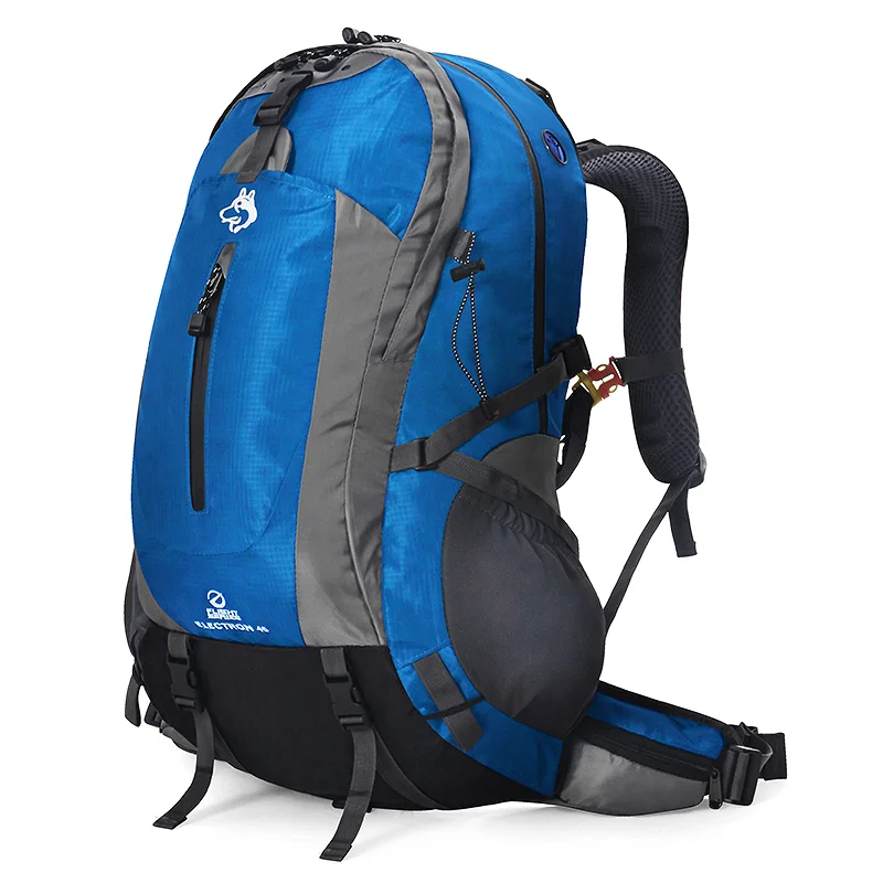 Kopen Jungle Koning 45L Regenhoes Trekking Wandelen Toeristische Rugzak Tas Voor Sport Outdoor Nylon Travel Camping Rugzak Case Bag