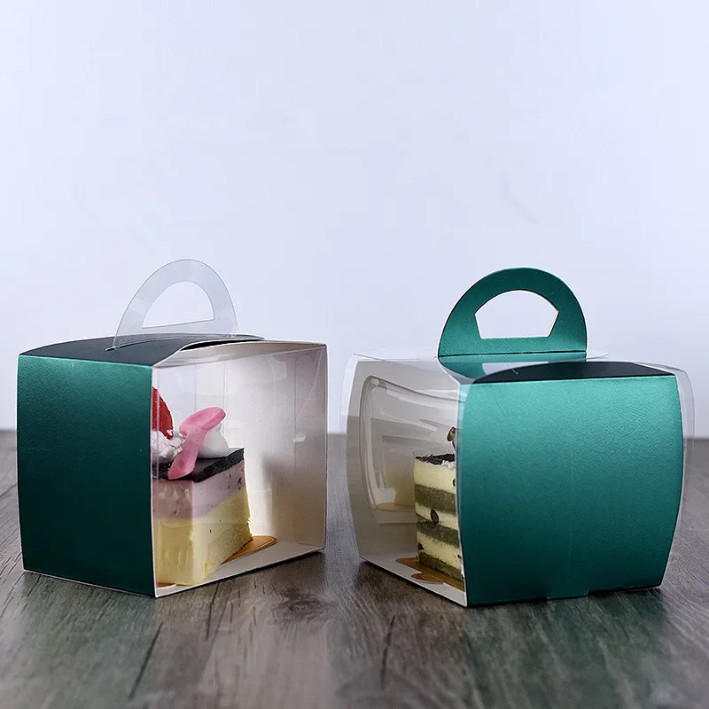 50 шт. Высококачественная портативная прозрачная коробка для упаковки фруктовых