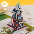 Металлический 3D-пазл MU, художественная модель для западных книг, набор для сборки, подарок для детей