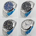 Часы мужские механические с автоподзаводом, черныйбелыйсиний циферблат, 41 мм