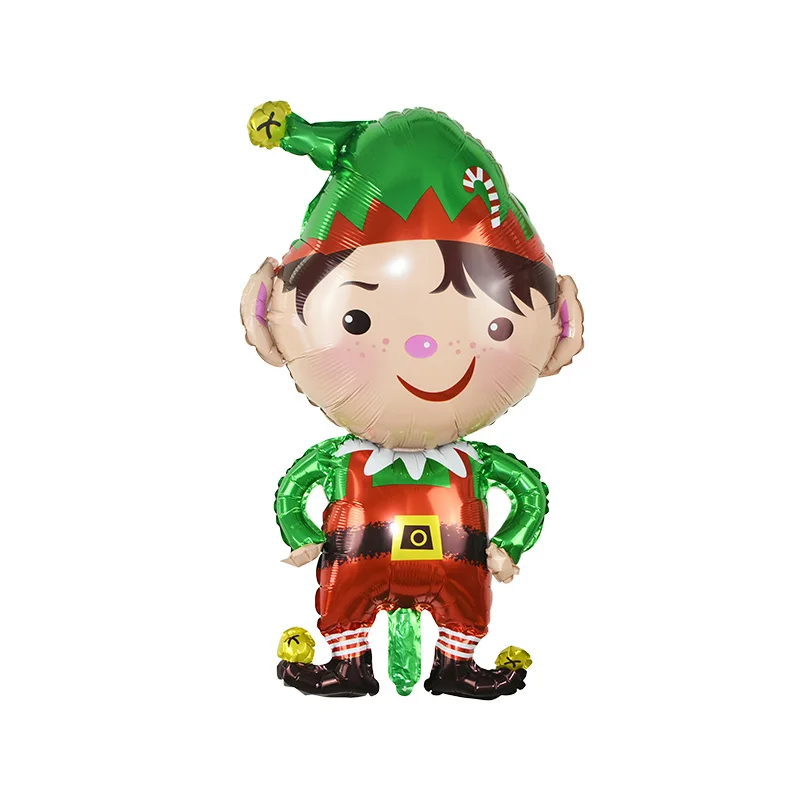 1pc Foil Balloon Рождественская вечеринка Декор одноразовые столовые приборы бумажные тарелки и стаканы соломинки Баннер Дети День рождения Рождество детский душ Декор - Цвет: 1pc Foil Balloon