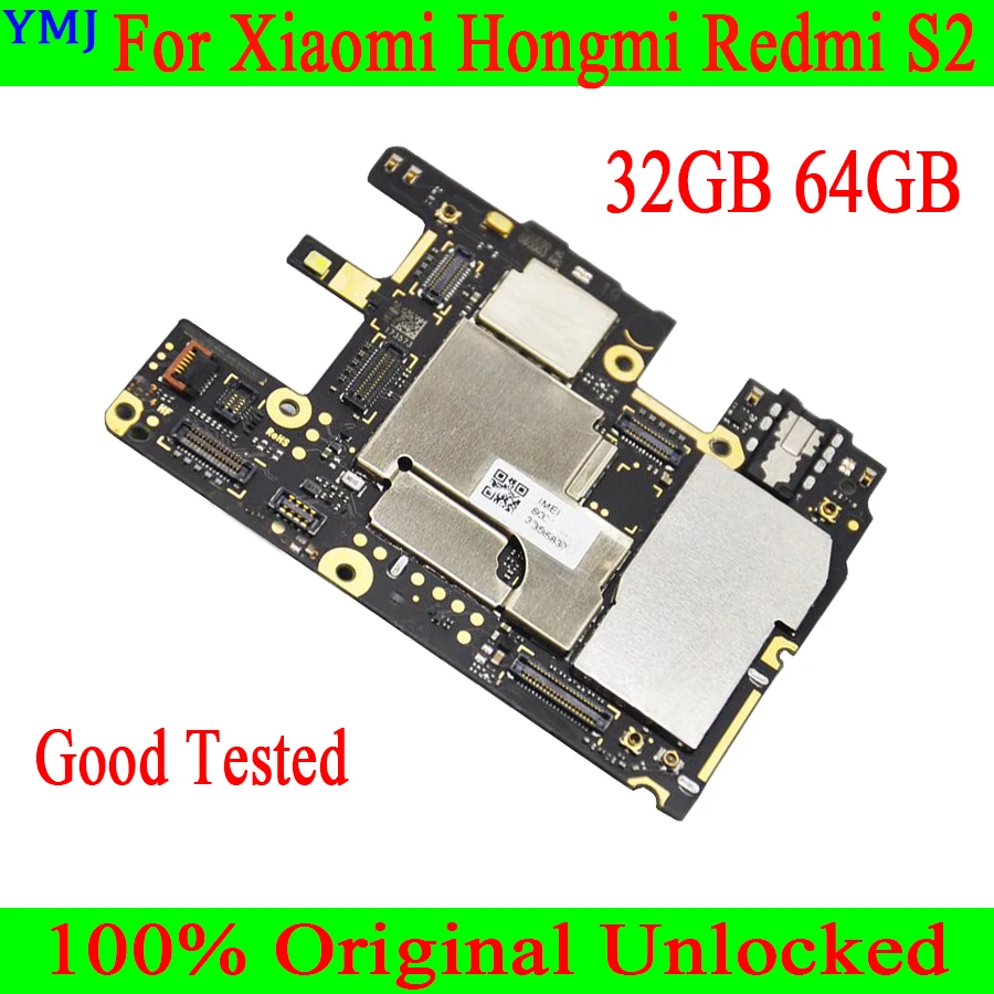

Unlocked for Xiaomi Hongmi Redmi S2 motherboard original replaced MB Android OS with chip for Xiaomi Hongmi Redmi S2 Logic board