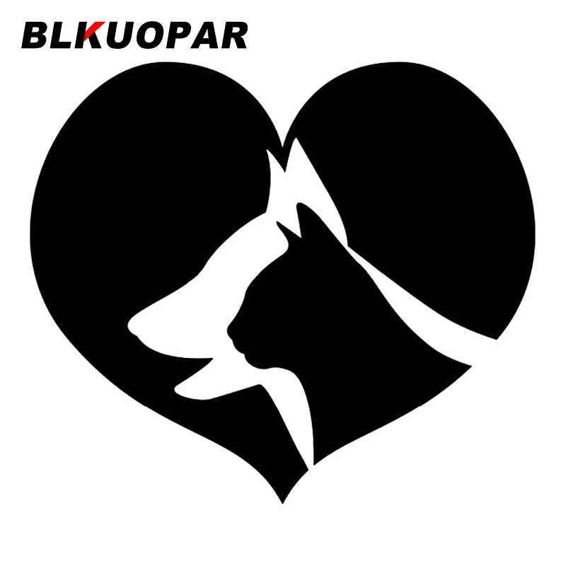 

Наклейки на автомобиль BLKUOPAR для собак и кошек, креативные наклейки, JDM assциониры, для багажника, скейтборда, водостойкие, с окклюзией и царапи...