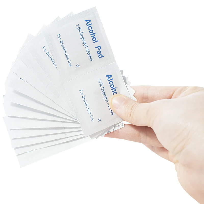 100 шт. спиртовая влажная салфетка одноразовая дезинфекция Prep Swap Pad антисептик