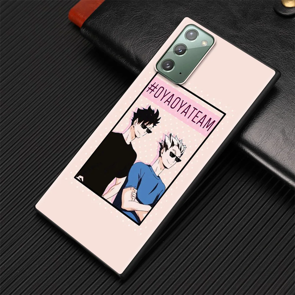 

Phone Case For Samsung Galaxy Note 20 10 Ultra 10Lite 9 8 Black Back Soft Cover Haikyuu Character Shell 10Plus Funda