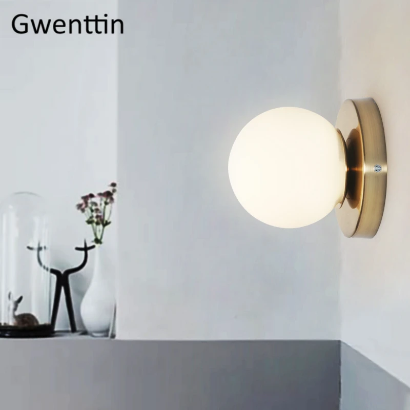 Современные золотые настенные светильники светодиодный зеркальный светильник