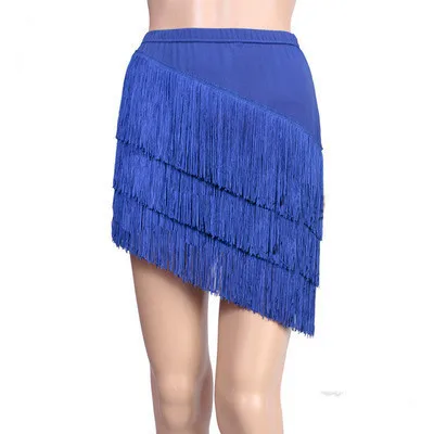 Children Latin Dance Skirt Kids Fringe Short Dress for Girls Dancing Practice Clothing Stage Performance Dancewear Tassel Skirt images - 6