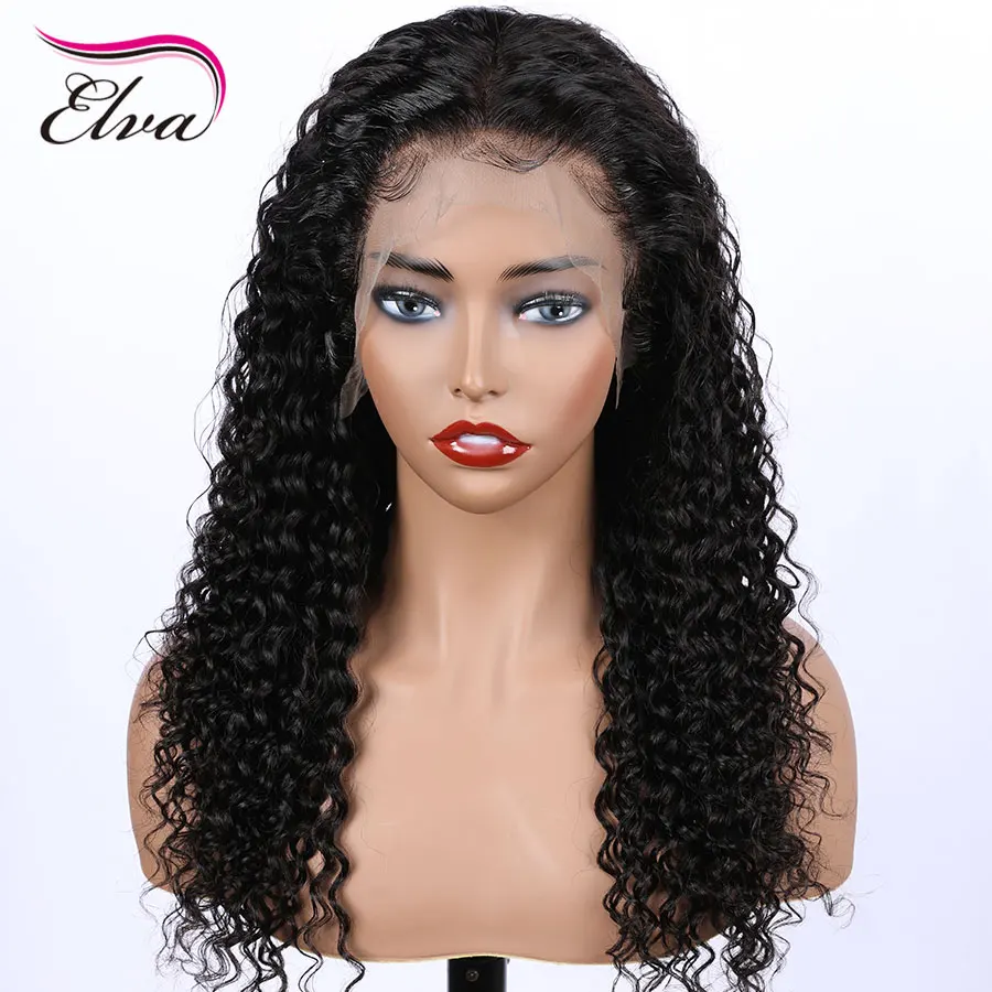 Elva Hair 13х6 парики из человеческих волос на фронте шнурка предварительно сорванные