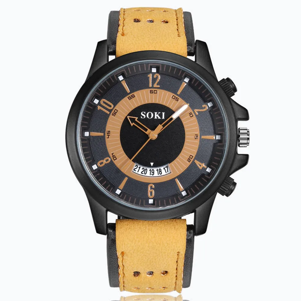 

2021 New Watches Mens Watches Luxury Fashion Silica Gel Leather Mens Glass Quartz Analog Date Watches Relogio Masculino Reloj