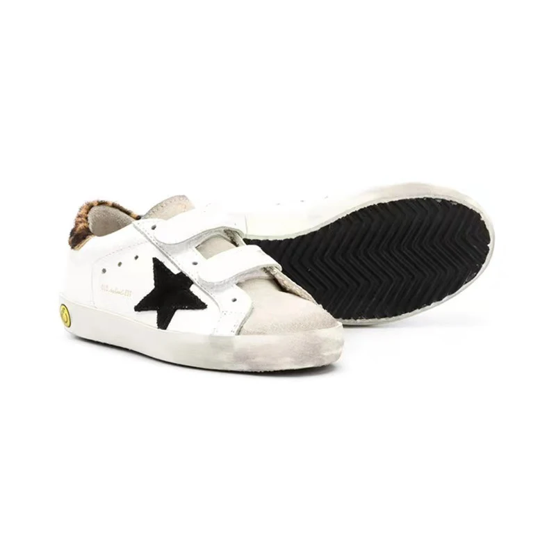 

Children's Shoes Spring and Summer New Old Small Dirty Velcro Horsehair Tail Casual fashion Running Parent-child Shoes CS203