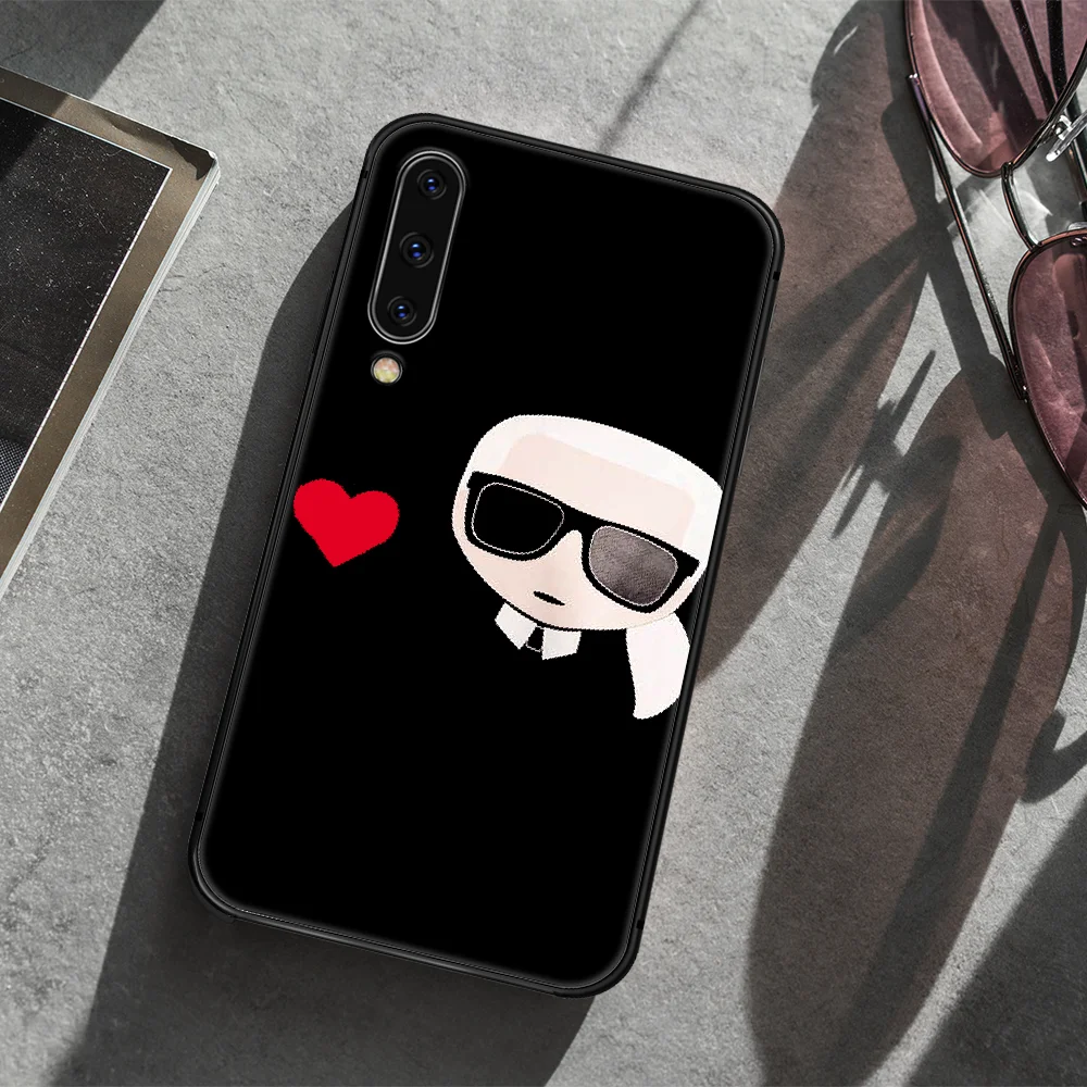 

Famous Designer karls Phone Case Cover For Samsung Galaxy A10 A11 A20 E A21 A30 A40 A41 A50 A51 A70 A71 A81 S black Coque Trend