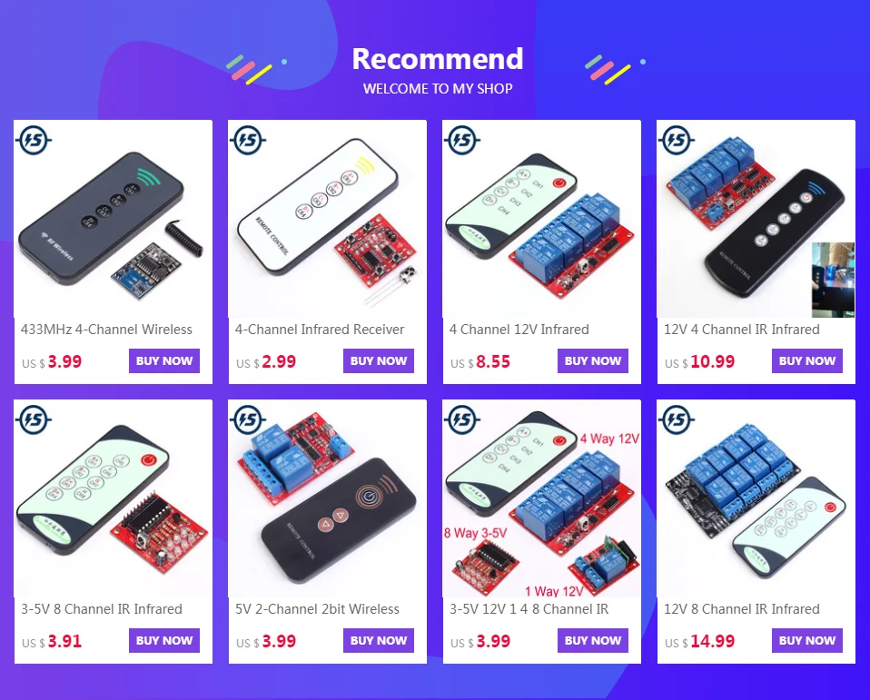 Электронный DIY Kit 4-канальный инфракрасный приемник обучающий модуль+ 4 пульта дистанционного управления Управление 3-5V