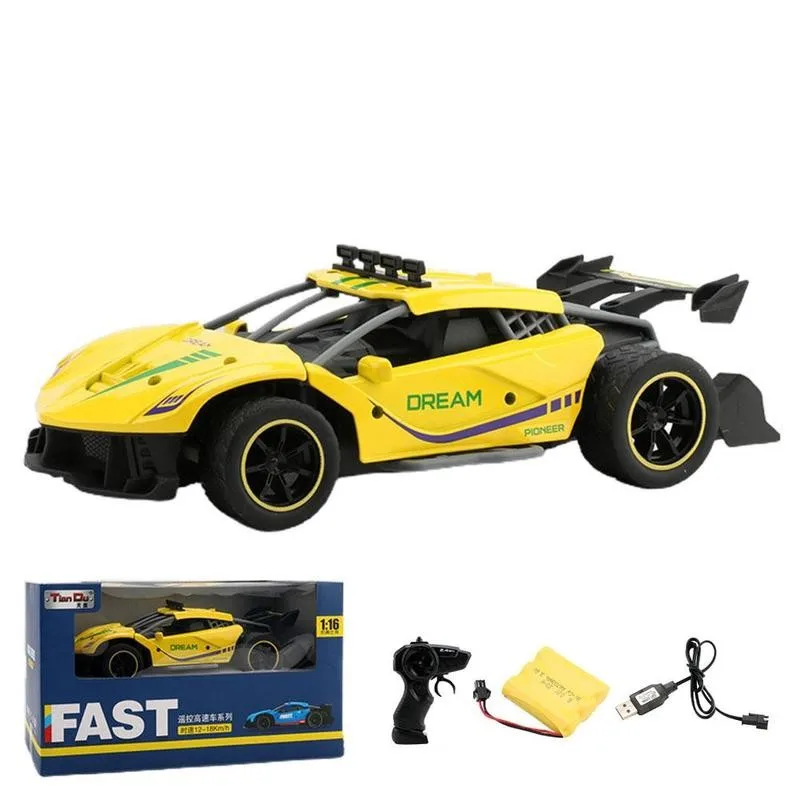 

Remote Control Toy Car LED Light Structure 4ghz Control System Electric Racing Climbing RC Cars Drift Vehicle Model Toys Gifts