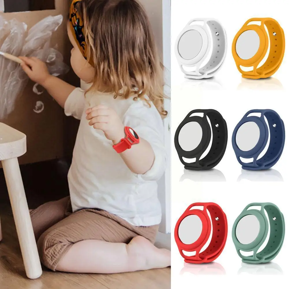 

1Pc Protective Kids Wrist Strap for Apple Airtag Locator Anti-Lost Sleeve Tracking Bracelet Wristband For Apple Airtags Cas Z1I3