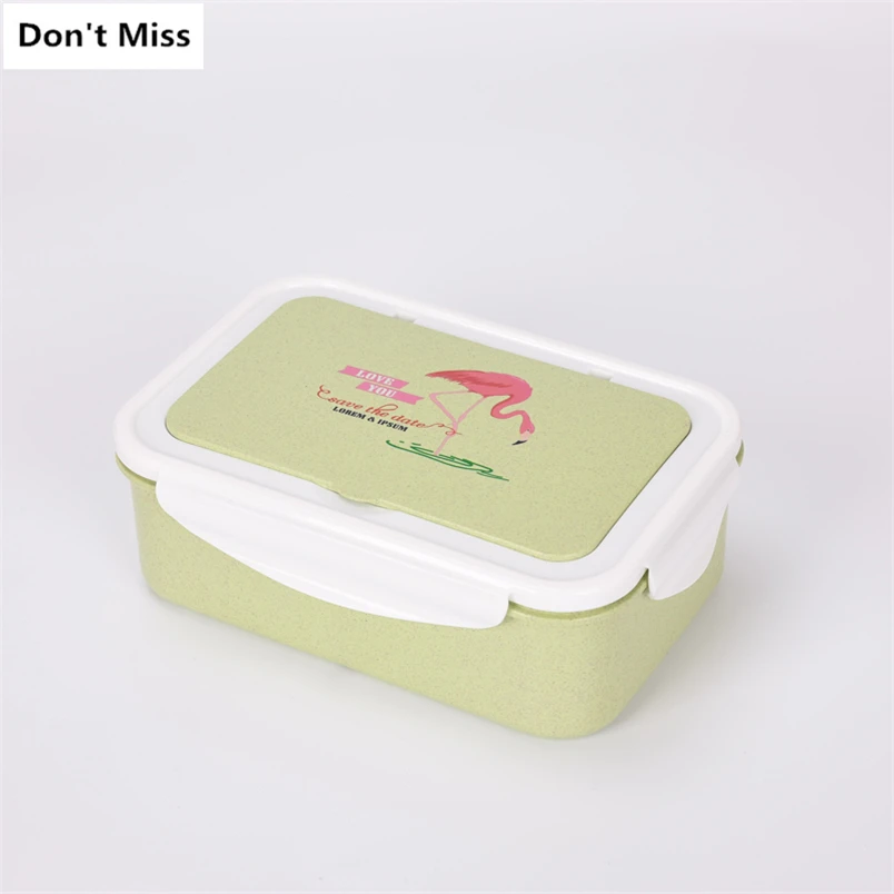 Японская микроволновая печь Bento Box Пшеничная солома детский Ланч-бокс герметичный Bento Ланч-бокс для детей школьный пищевой контейнер Fiambrera