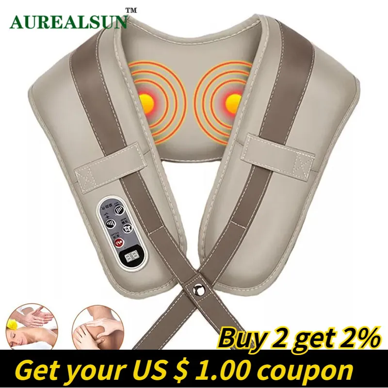 Электрический массажер для тела шеи уход за здоровьем спины ударные шали шейного