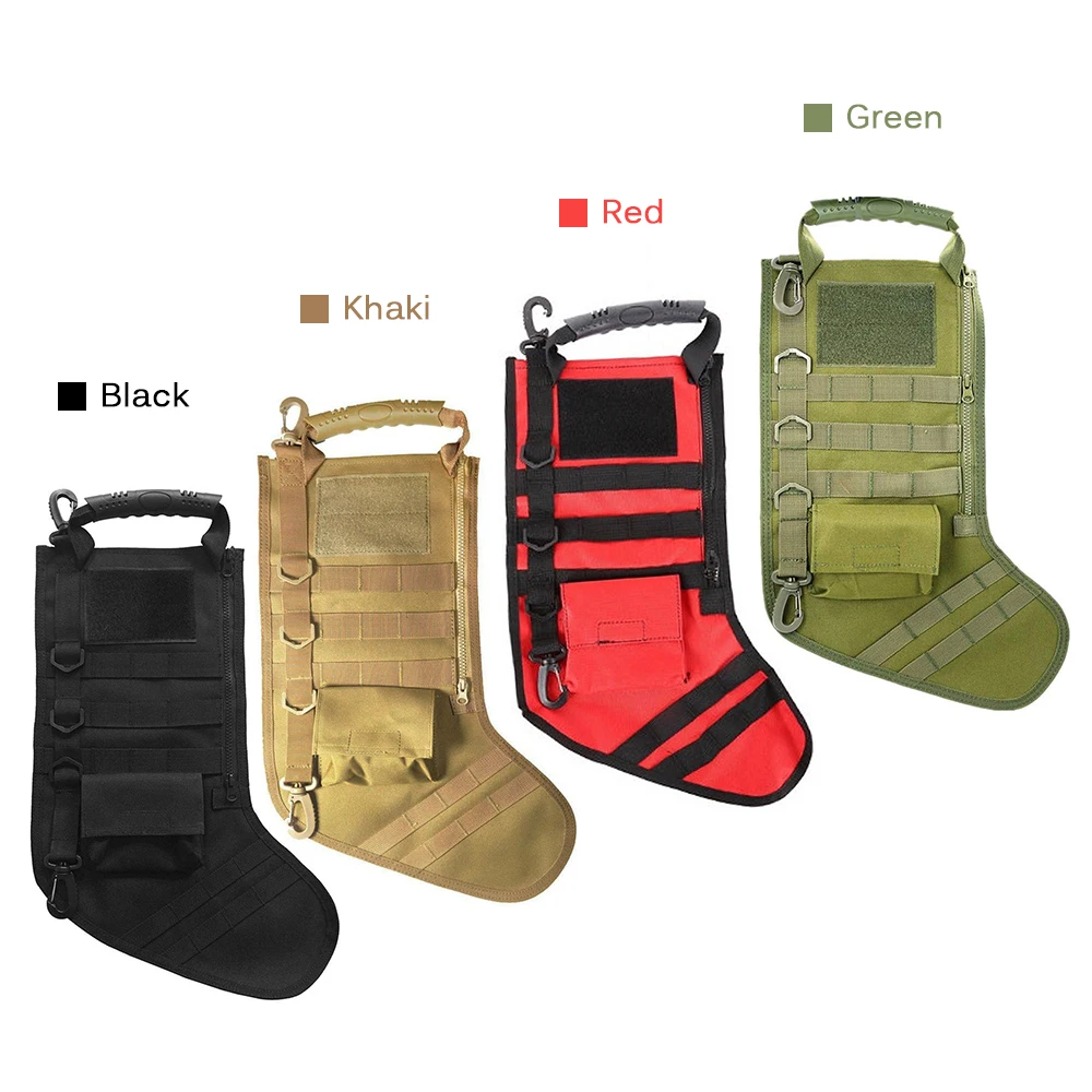 Hunting Tactical Christmas Stocking Bag Molle Pouch Ruck up Hanging Santa Socks Decoration Military Storage | Спорт и развлечения