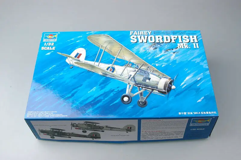 

Trumpeter 03208 1/32 Fairey Swordfish Mark II Bomber Static Aircraft Kit Model TH05622-SMT6