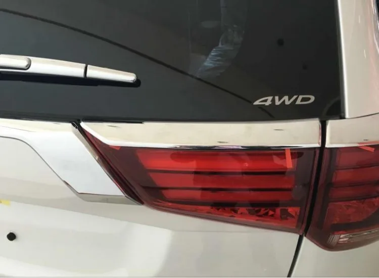 Для Mitsubishi Outlander 2016 2017 2018 2019 Задние световые полосы ABS хромированный пластик