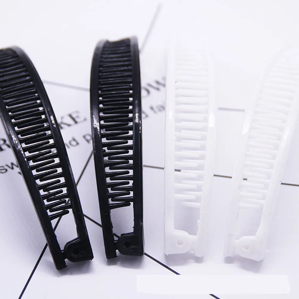 New Fashion Hair Claws Clip For Women Fish Shape Banana Barrettes Black White color Hairpins Styling Accessories Clamp | Красота и